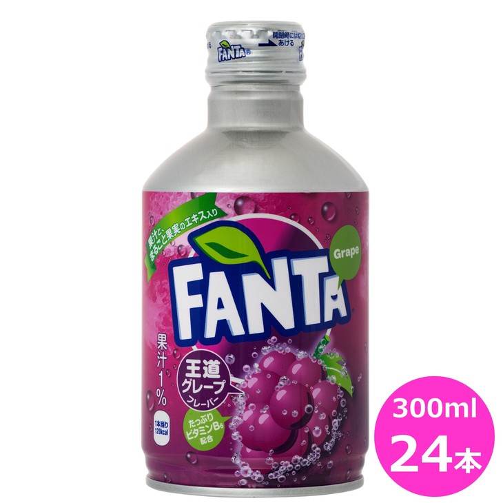 58位! 口コミ数「1件」評価「4」 ファンタ グレープ 300ml ボトル缶×24本セット コカ・コーラ