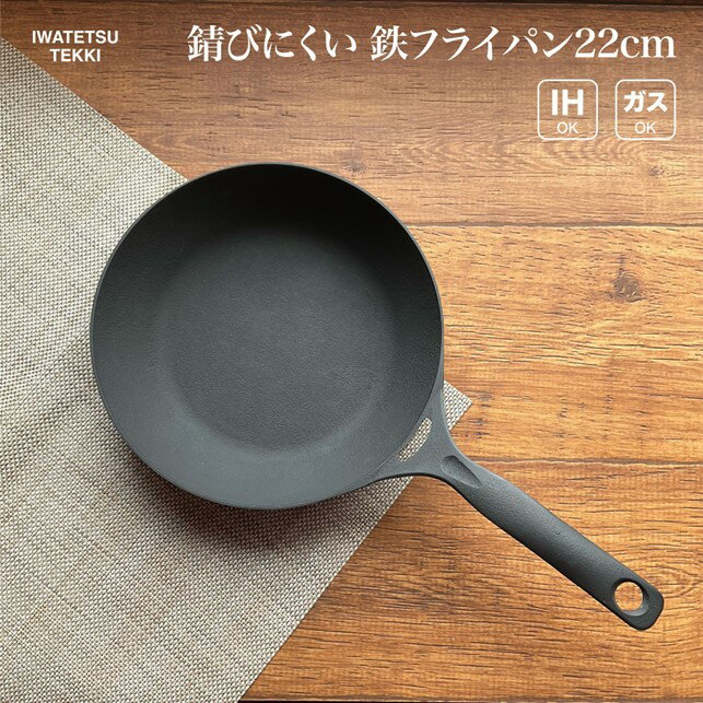 60位! 口コミ数「0件」評価「0」鉄 フライパン IH 直火 ガス 対応 22cm 岩鉄鉄器 ダクタイルパン22 日本製 調理器具 超軽量で錆びにくい 鉄のフライパン IH対･･･ 