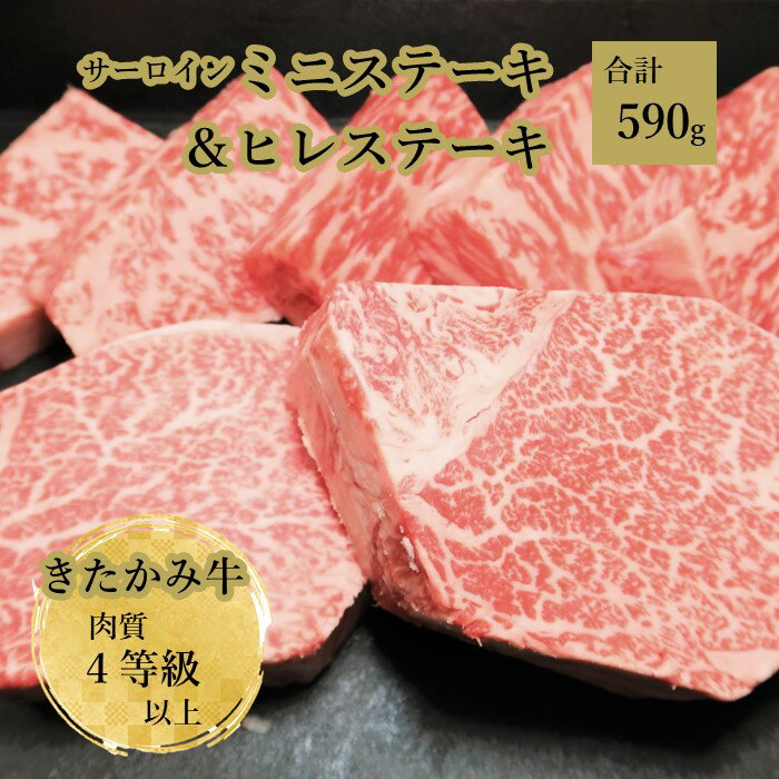きたかみ サーロインミニステーキ(50g×5)と ヒレステーキ(170g×2) 4等級以上 黒毛 和牛 牛肉 肉 冷凍 西部開発農産 パーティ ステーキ 贈り物 ギフト プレゼント お歳暮 ギフト のし対応 熨斗 西部開発農産 岩手県 北上市