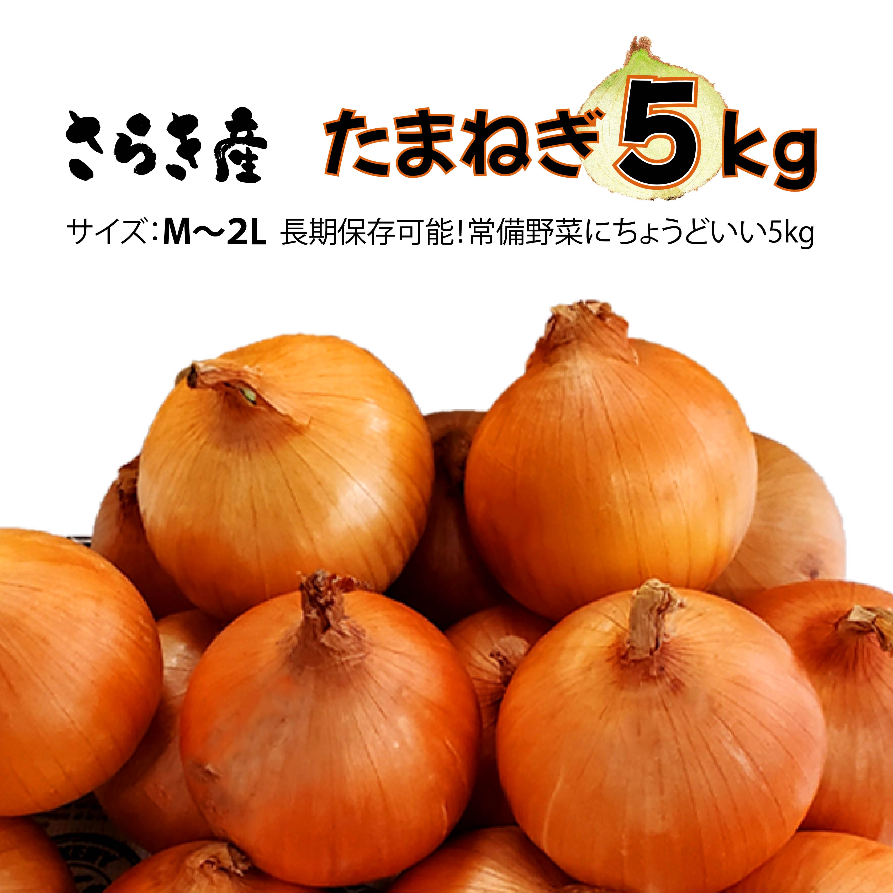 [予約受付/7月発送開始予定]さらき産 たまねぎ 5kg 新鮮 野菜 タマネギ 玉葱 5キロ 更木 玉ねぎ オニオン 農事組合法人 さらき