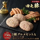 【ふるさと納税】岩手 四元豚 グルメセットA 3種 750g ウインナー ハンバーグ GIFTON 豚肉 国産 ギフト お歳暮 お中元 プレゼント 贈答 焼肉 ...