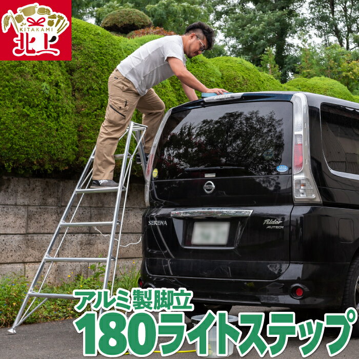 アルミ製 脚立 三脚 180ライトステップ SE-6 [沖縄・離島配送不可] 軽量 高所作業に!軽くて丈夫 岩手県 北上市 O0113 三協製作所 ※4月より価格変更となりました