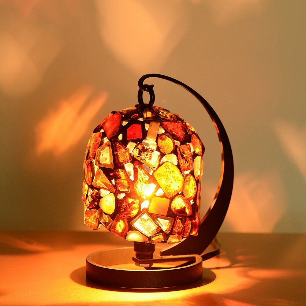 【ふるさと納税】皇室献上琥珀ランプ