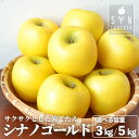 【ふるさと納税】りんご シナノゴールド 3kg 7個~9個 5kg 12個~18個 選べる 重量 黄色 林檎 リンゴ アップル 樹上完熟 こだわり 松陽園 東北 岩手県 遠野市 産 農家 産地 直送 フルーツ 果物 果実 ギフト プレゼント お歳暮 お菓子作り お礼 おいしい 送料無料