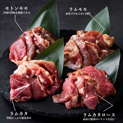 【ふるさと納税】秘伝のタレ漬け 熟成 ジンギスカン4種 食べ比べセット 小分け 冷凍 あんべ 安部商店【配送不可地域：離島】【1569009】