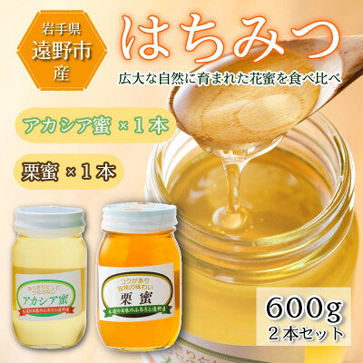 栗蜜 / アカシア 蜂蜜 600g 2本セット 岩手県 遠野産 馬場光男