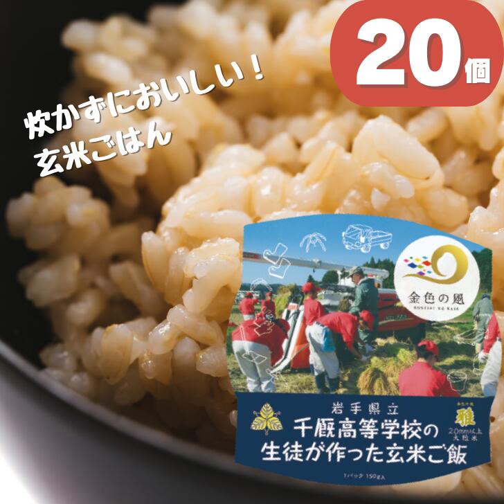 【ふるさと納税】岩手県立千厩高等学校の生徒が作った玄米ご飯 