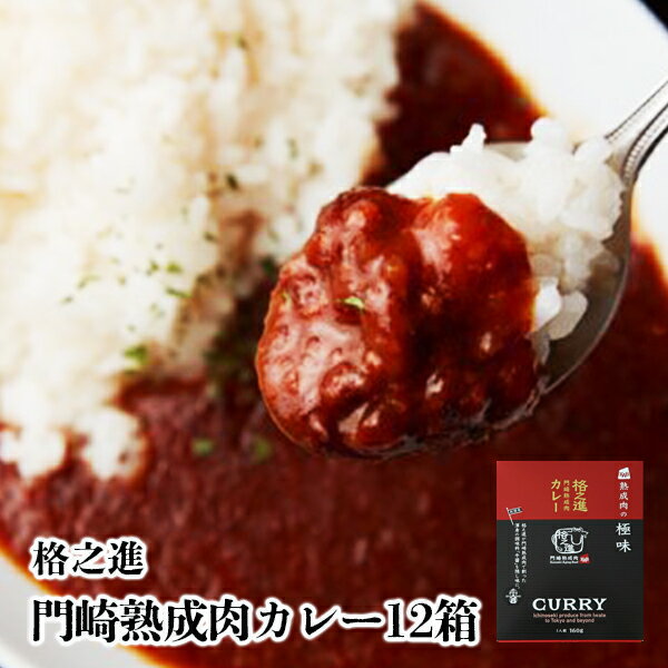 【ふるさと納税】格之進 門崎 熟成肉 カレー 12箱 プレミアム 個包装 お惣菜 小分け 子供 簡単調理 肉 岩手 一関 贈り物 ギフト お取り寄せ 湯煎 お湯ぽちゃ 時短 レトルト 温めるだけ