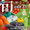 【ふるさと納税】野菜 定期便 3回 お楽しみ 野菜セット 旬 新鮮 詰め合わせ セット ギフト 直送 農家 夏野菜 おまかせ お取り寄せ 産直直送 産直 秋 冬 サラダ 詰合せ 3times
