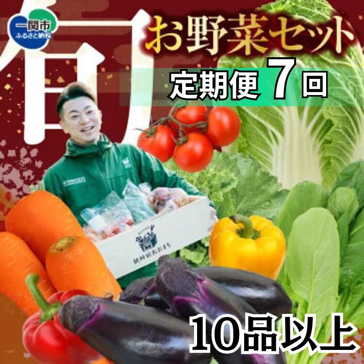 【ふるさと納税】野菜 定期便 7回 お楽しみ 野菜セット 旬 新鮮 詰め合わせ セット ギフト 直送 農家 夏野菜 おまかせ お取り寄せ 産直直送 産直 秋 冬 サラダ 詰合せ 7times