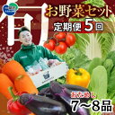 【ふるさと納税】定期便 5回 野菜 お試し 野菜セット お楽しみ 旬 新鮮 詰め合わせ 7〜8品 果物 フルーツ ギフト 直送 農家 おまかせ お取り寄せ 産直...