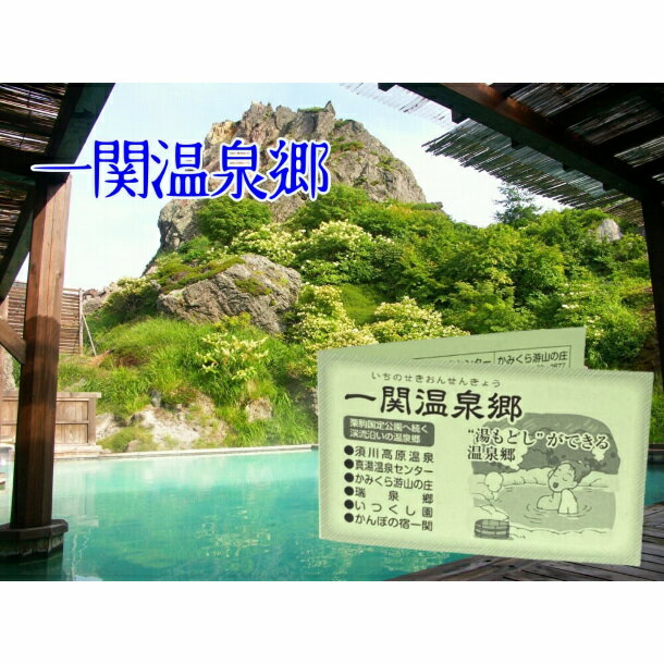 全ての泉質が違う！6ヶ所から選べる 一関温泉郷 協議会 施設利用券(15,000円分)