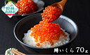 【ふるさと納税】小分け いくら 醤油漬け 70g 鱒卵 選べる 個数 1個~5個 [ マス 鱒 イクラ いくら醤油漬け ikura 海鮮 卵 小分け 冷凍 年末...