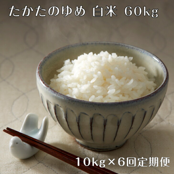 10位! 口コミ数「1件」評価「5」 定期便 6ヶ月 米 白米 60kg（10kg×6ヶ月) 令和5年産 たかたのゆめ 陸前高田