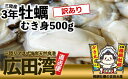 【ふるさと納税】訳あり むき身牡蠣 500g 〈 規格外 / 不揃い 〉 3年牡蠣 横綱牡蠣の 吉田水産 [ かき カキ むき身 殻付き 冷蔵 個数限定 数量限...