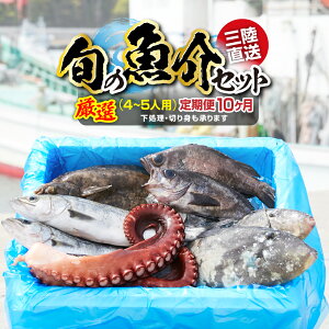 【ふるさと納税】三陸 海の恵み 鮮魚 魚 詰め合わせ セット 定期便 10ヶ月 【下処理可】 ≪特選≫ 【 無添加 新鮮 三陸産 国産 天然 海鮮 お刺身 魚介 魚介類 海藻 鮮魚BOX ボックス お祝い 宴会 時短 便利 簡単 お手軽 】岩手 陸前高田市 産地直送