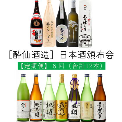 ※先行予約【6回/定期便】［酔仙酒造］日本酒頒布会(合計13本) 酒類 岩手 陸前高田 陸前高田のお酒