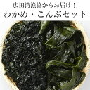 【ふるさと納税】わかめ & こんぶ セット 広田湾漁協からお届け! 三陸 広田湾産 塩蔵 ギフト 化粧箱入り 海藻 サラダ 国産