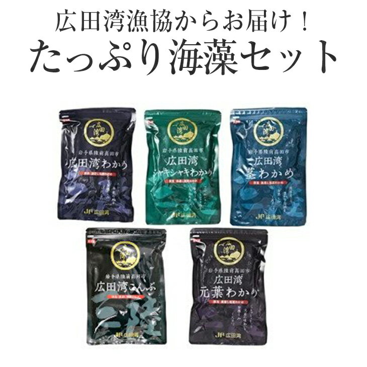 【ふるさと納税】わかめ こんぶ 色んな部位の 食べ比べ 海藻 セット 広田湾漁協からお届け! ワカメ 昆布
