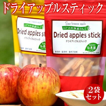 ドライ アップル スティック 2袋 セット りんご おやつ お菓子 スイーツ スナック グルテンフリー 低カロリー ノンフライ