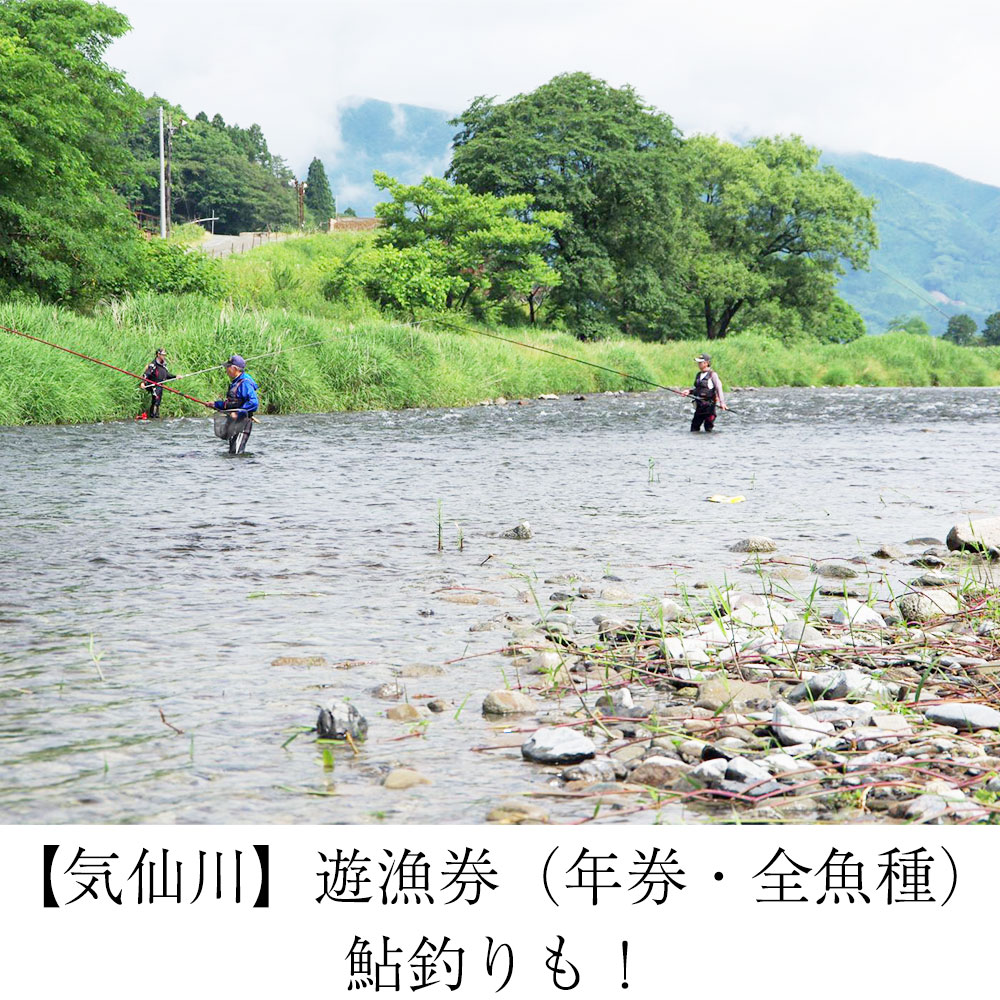 【ふるさと納税】【 気仙川 】 遊漁券 （年券・全魚種）鮎 