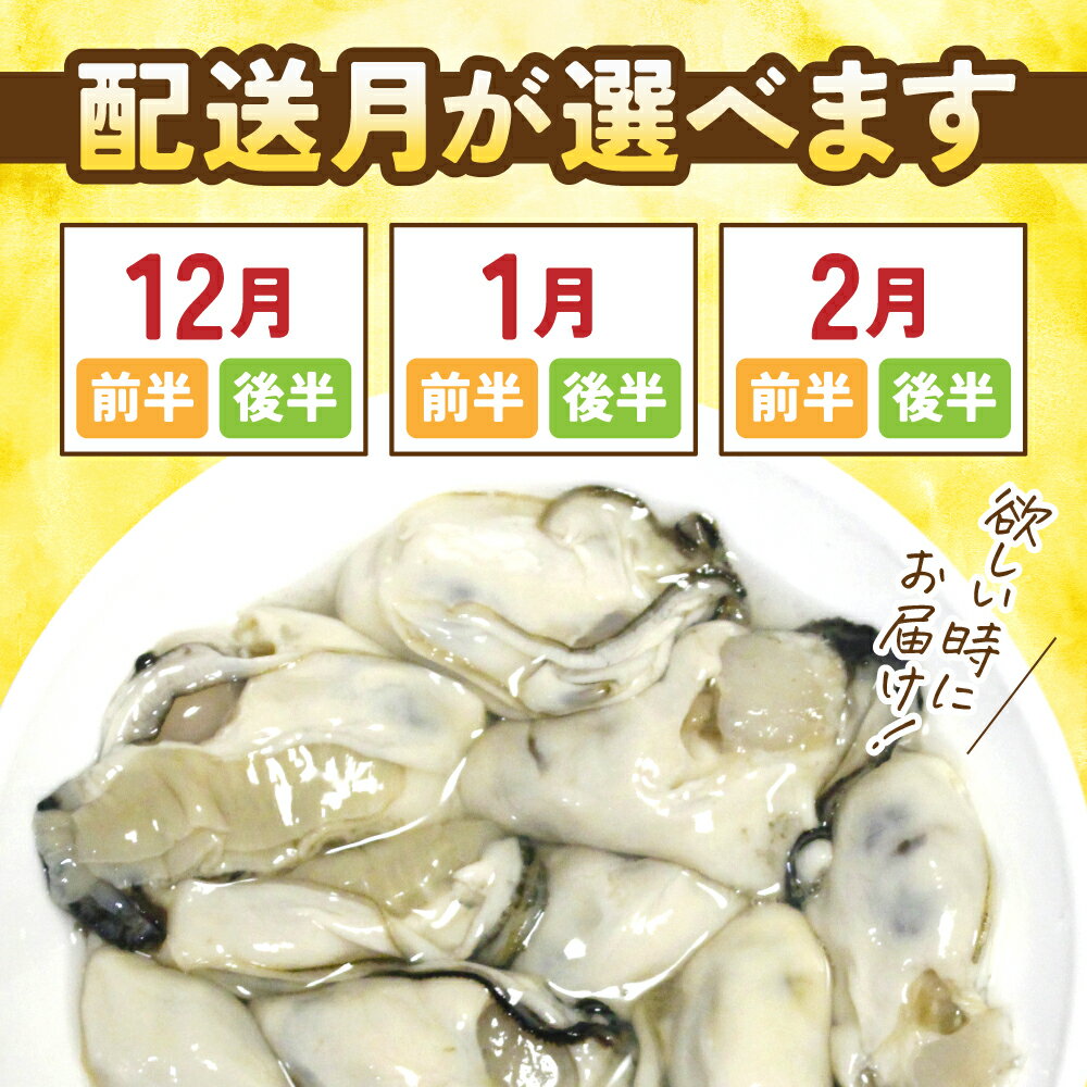 【ふるさと納税】 先行予約 牡蠣 むき身 1kg ( 500g × 2パック ) 発送時期が選べる [ かき カキ むき身 牡蠣むき身 むき身牡蠣 ミックスサイズ 海鮮 魚介 旬 鍋 牡蠣鍋 カキフライ 冷蔵 三陸産 広田湾 岩手 鈴吉丸 鈴木さん家 ] - Image 2