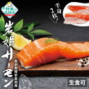 【ふるさと納税】岩姫サーモン ( 半身 2枚 ) 生食可 【 鮭 サケ さけ シャケ サーモン 魚 海鮮 生食 刺身 海鮮丼 寿司 カルパッチョ 養殖 冷凍 ア...