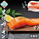 【ふるさと納税】岩姫サーモン ( 半身 2枚 ) 生食可 【 鮭 サケ さけ シャケ サーモン 魚 海鮮 生食 刺身 海鮮丼 寿司 カルパッチョ 養殖 冷凍 アウトドア BBQ バーベキュー たっぷり 人気 高評価 ふるさと 国産 岩手 陸前高田 】