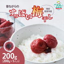 【ふるさと納税】昔ながらの すっぱい 梅干し 200g × 1パック 陸前高田市産梅使用 [ うめ ウメ 梅 梅干 うめぼし しそ入り 酸っぱい すっぱい ご飯...