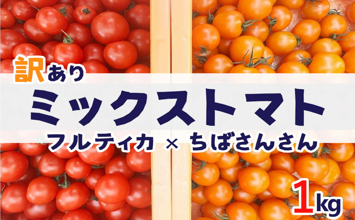 【ふるさと納税】 訳あり フルティカ ＆ シャイントマト 1kg 【 ミックストマト フルーツトマト 1000g フルティカ ちばさんさん リコピン トマト 新鮮 アイメック フルティカトマト 野菜 農業 先行予約 不揃い とまと tomato 健康 美容 ダイエット スムージー 濃厚 】