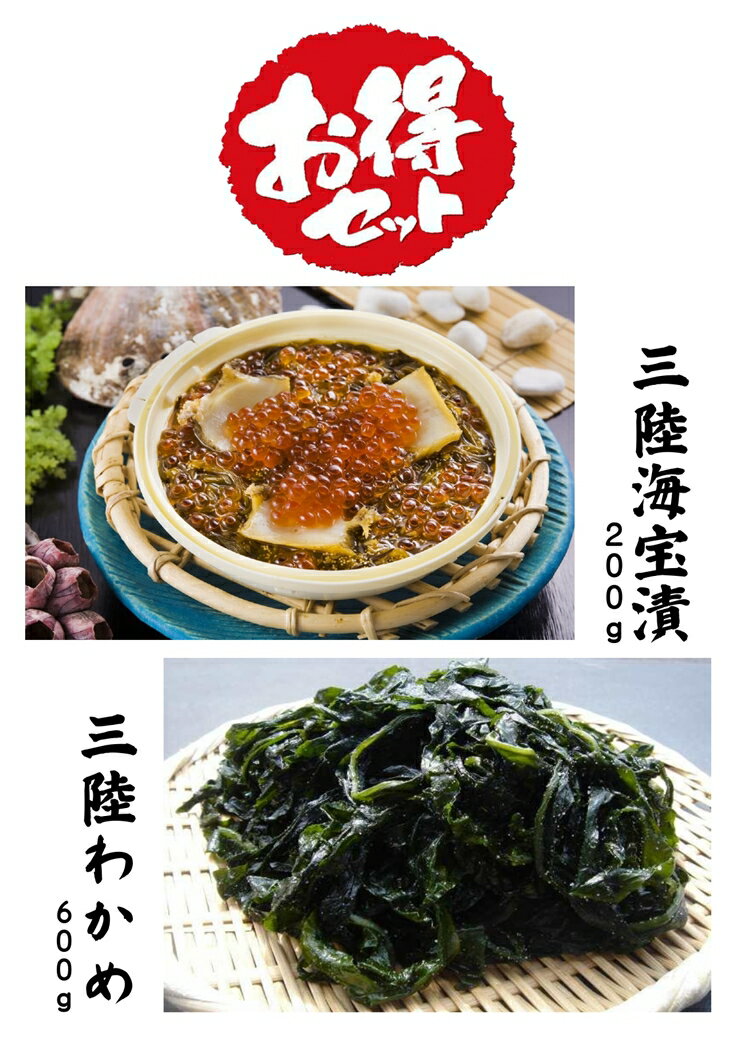 中村家 三陸海宝漬(200g)と三陸わかめ(600g)セット 岩手県 釜石市 釜石振興開発 かまいし特産店 中村家 海宝漬け 海宝漬 小分け いくら あわび めかぶ わかめ 三陸 岩手 釜石 豪華 ご褒美 海鮮 魚介 魚 新鮮 復興