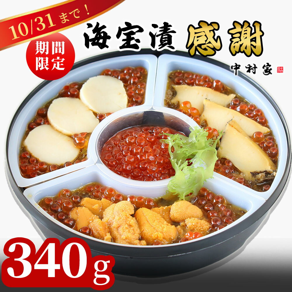 【ふるさと納税】 期間限定 海宝漬 感謝 340g ご飯のお