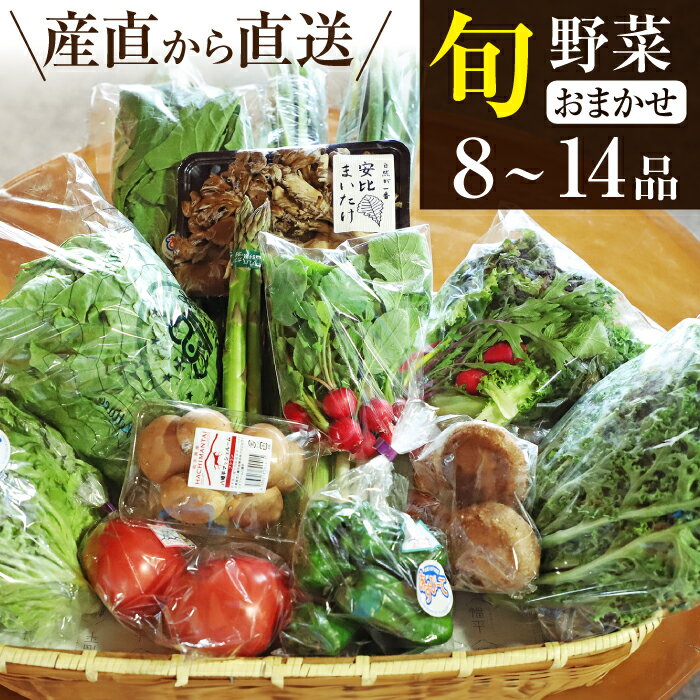 【ふるさと納税】 八幡平 ふるさと産直箱(大) 8〜14品 ／ 採れたて 新鮮 野菜 野菜セット おまかせ 詰...