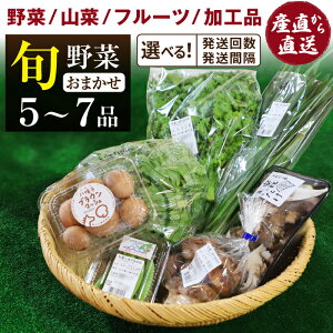 【ふるさと納税】 野菜セット おすすめ 旬野菜 ふるさと産直箱 小 (5〜7品) 選べる 発送回数 / 野菜 単発便 定期便 新鮮 新鮮野菜 季節野菜 野菜詰合せ 果物 詰合せ 採れたて おまかせ 詰め合わせ やさい 加工品 岩手県産 産地直送 あすぴーて 八幡平市 岩手県 送料無料