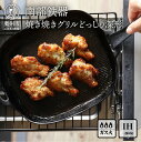 【ふるさと納税】 南部鉄器 焼き焼きグリルどっしり深形【OIGEN 作】 鉄フライパン グリルプレート 鉄板 IH調理器 ガス 直火 魚焼きグリル 人気 ランキ...