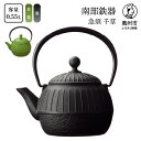 【ふるさと納税】 南部鉄器 急須 千草 0.55L 黒色/若草色【OIGEN 作】 伝統工芸品 キッチン用品 食器 日用品 雑貨 [Z0034]