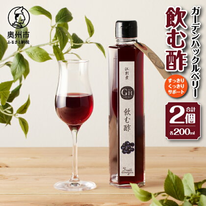 江刺産 GHベリー飲む酢2本セット お酢 飲料 ガーデンハックルベリー [BB003]