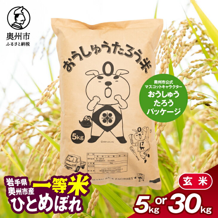 【ふるさと納税】 こだわり農家HARURICE 岩手県奥州市産お米 おうしゅうたろうpackage ひとめぼれ 一等..