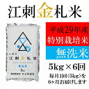 【ふるさと納税】☆全6回お届け頒布☆ 江刺金札米ひとめぼれ ...
