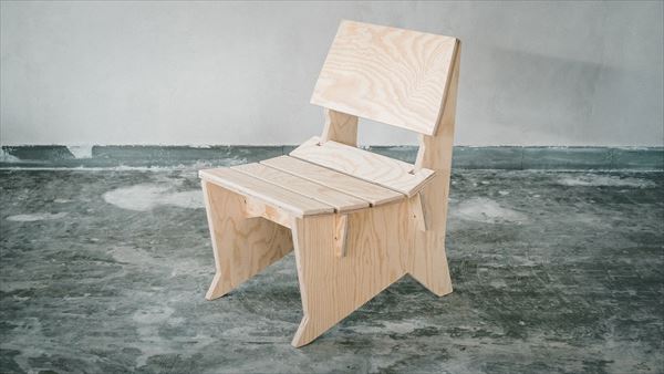 2位! 口コミ数「0件」評価「0」Kujira Chair（完成品/クリアオイル塗装）天然 木製 椅子 イス チェア リラックス 南部赤松 合板 岩手県産 滝沢市 クジラ 家･･･ 