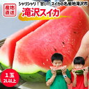 【ふるさと納税】 スイカ おすすめ 滝沢スイカ 1玉 2L 以上 / すいか 西瓜 夏 風物詩 高糖度 大玉 1玉 定番 旬 フルーツ 果物 くだもの 夏ギフト...