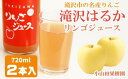 49位! 口コミ数「0件」評価「0」りんごジュース 720ml リンゴ 林檎 アップルジュース はるか 滝沢はるかジュース 2本 セット ジュース じゅーす ハルカ おやつ 飲･･･ 