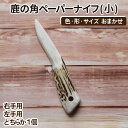 【ふるさと納税】 文房具 おすすめ 鹿の角ペーパーナイフ (小) 1個 / 鹿 角 鹿の角 ツノ 鹿角 つの シカ 本物 野生 天然 動物 ペーパーナイフ 日用...
