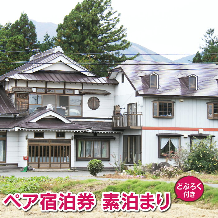 【ふるさと納税】 民宿 坂井荘 ペア宿泊券 素泊り どぶろく 岩手県 雫石町 送料無料 L-004