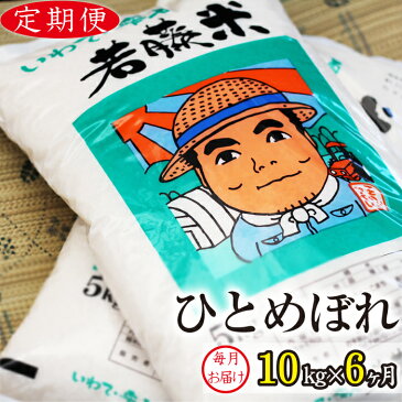 【ふるさと納税】 ◆定期便6ヶ月◆ ひとめぼれ 精米 約10kg 10キロ 毎月計6回お届け 総計60kg 60キロ 岩手県 雫石町 米 定期便 産地直送 送料無料 N-006