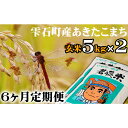 17位! 口コミ数「0件」評価「0」 あきたこまち 玄米 10kg 10キロ （5kg×2袋） 6ヶ月 定期便 ／ 東北 岩手県 雫石町 お米 米 ご飯 ごはん こめ コメ ラ･･･ 