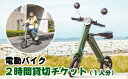 【ふるさと納税】 おすすめ 体験 電動バイクの貸し出し チケット 貸出 2時間 短時間 観光 観光用 バイク 電動 簡単 短時間 電動バイク 2時間貸切チケット...