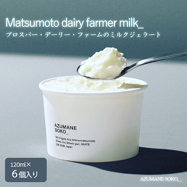 【ふるさと納税】【岩手町】プロスパー・デーリー・ファームのミルクジェラート6個セット アイス あいす ミルク ジェラート セット ギフト プレゼント 贈り物 夏