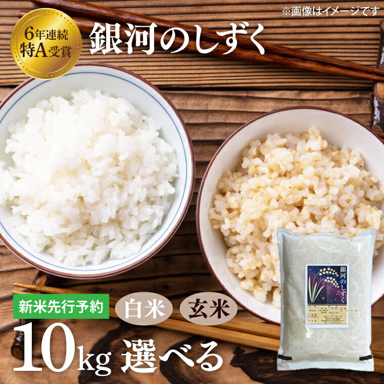 【ふるさと納税】【先行予約 令和6年産】無農薬・無化学肥料栽培　生産者直送 特A受賞「銀河のしずく ...