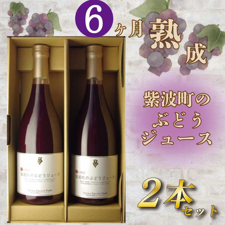 【ふるさと納税】6か月熟成紫波町のぶどうジュース2本セット ふるさと納税 ぶどう （AL062-1）